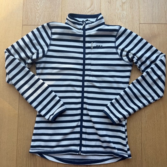 HELLY HANSEN  WOMEN BYKLE GRAPHIC FLEECE STRIPED BLUE AND WHITE - M - Picture 3 of 11
